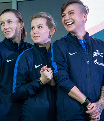 Presentación del equipo femenino del FC Zenit en el Gazprom Arena