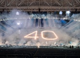Los fans del Zenit marcaron el 40 aniversario del movimiento de los aficionados del club en el Gazprom Arena